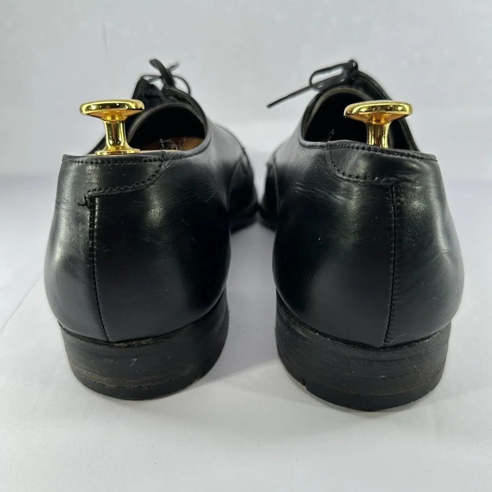 Hanlon's Gold Label Men's Black Leather Oxford Dress Shoes‎ Leather Sole 11D